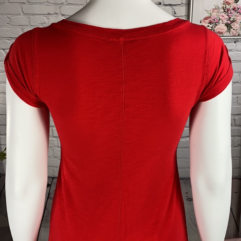 BANANA REPUBLIC Red Dress Size: Large/Petite - Picture 6 of 17